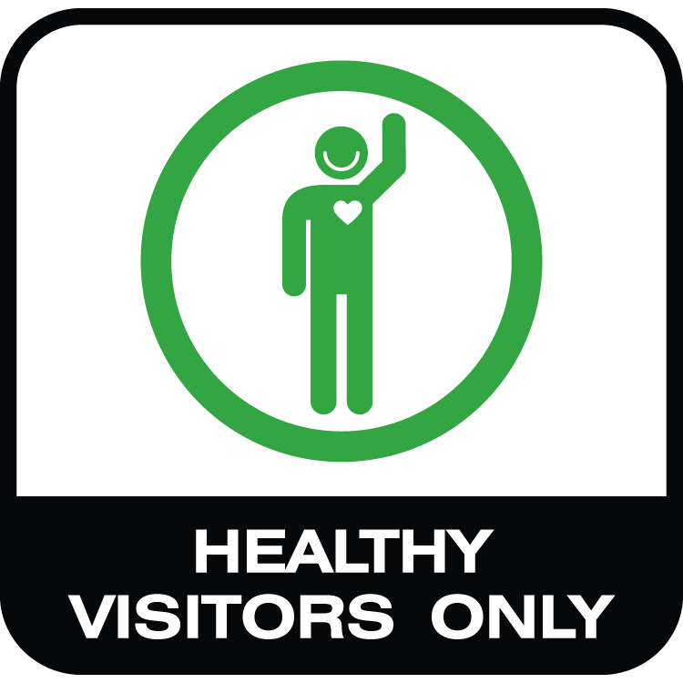 Healthy Visitors Only Symbol