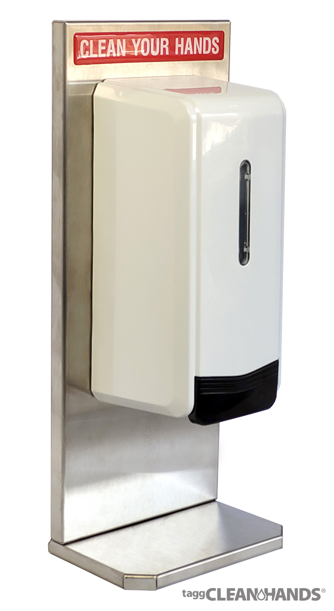 Tagg Clean-Hands® Compact Wall Sanitizing Station