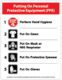covid ppe sign