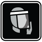 face shield symbol
